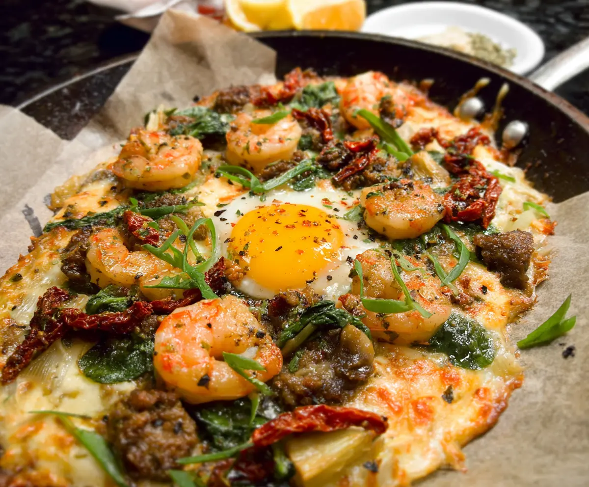 Easy Tuscan Shrimp with Spinach