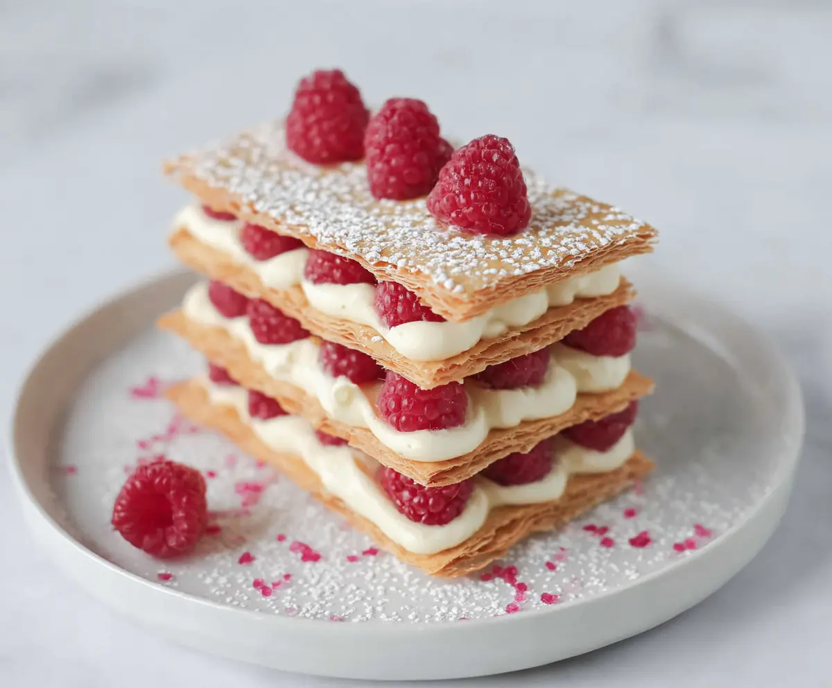 Easy Raspberry Cream Napoleons