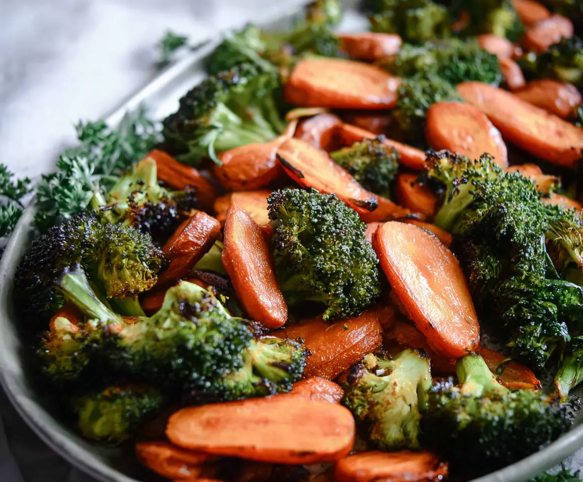 Easy Roasted Broccoli & Carrots